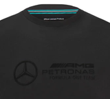 Mercedes T-Shirt, Stealth Large Logo, Black, 2022