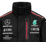 Mercedes Team Mens Rain Jacket, Black, 2023