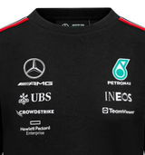 Mercedes Team Womens Crew Sweatshirt, Black, 2023