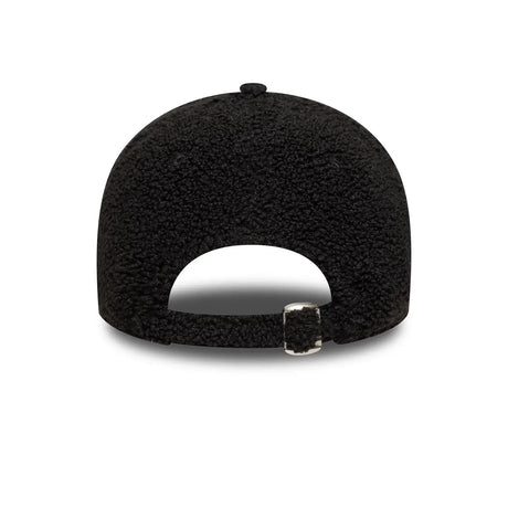 Black New Era cap rear view.