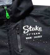 Kick Sauber jacket, CODE ZERO, team, rain, black, 2024