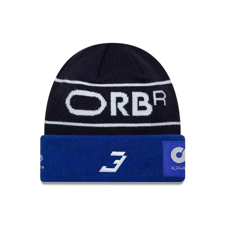 Red Bull beanie, team, Max Verstappen, cuff knit, blue, 2026
