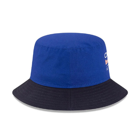 Blue bucket hat with ORACLE and Red Bull Racing lettering