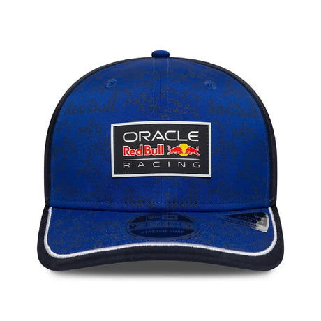 Front view of Red Bull cap in blue.