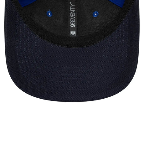 Blue cap lining.