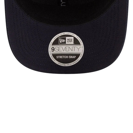 Blue Red Bull cap interior detail with 9SEVENTY logo.