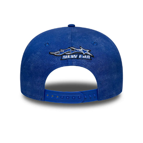 Blue cap back view with New Era® logo