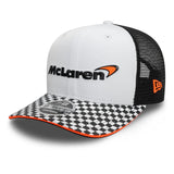 McLaren Checkered Visor 9FIFTY Cap, White 🔥